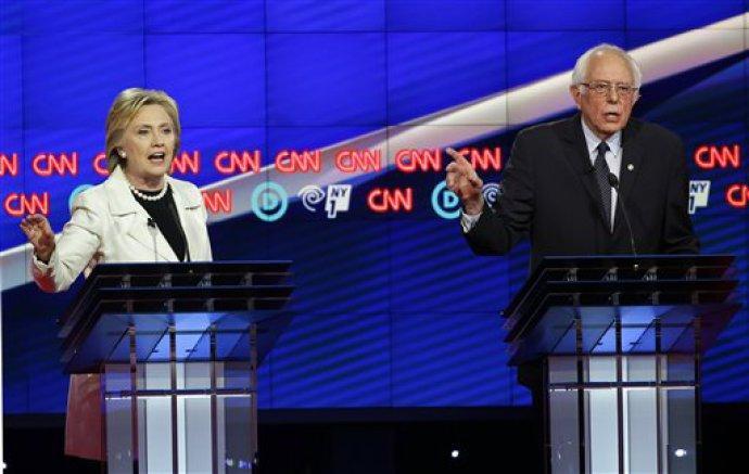 Hillary e Sanders fazem debate duro antes das primárias de NY