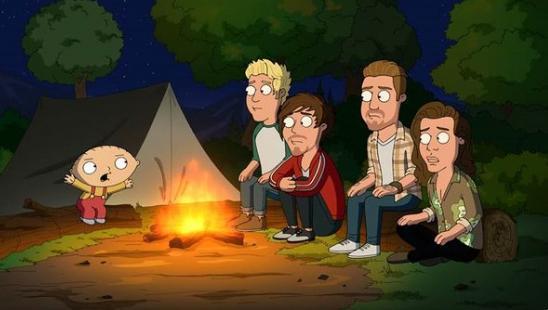 One Direction ‘se reúne’ em episódio de ‘Family Guy’