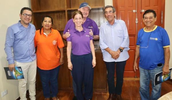Prefeito Nelson Cintra recebe visita da Governadora do Rotary Club de Mato Grosso do Sul