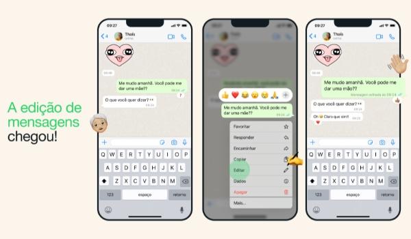 Whatsapp libera recurso que permite editar mensagens