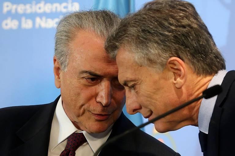 Macri faz primeira visita oficial ao Brasil