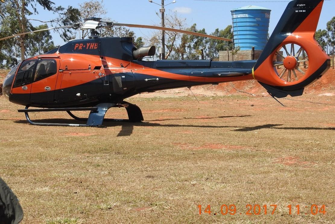 Helicóptero de quadrilha será usado pela polícia de MS