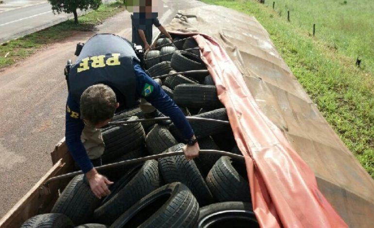 Cresce o contrabando de pneus na região de fronteira