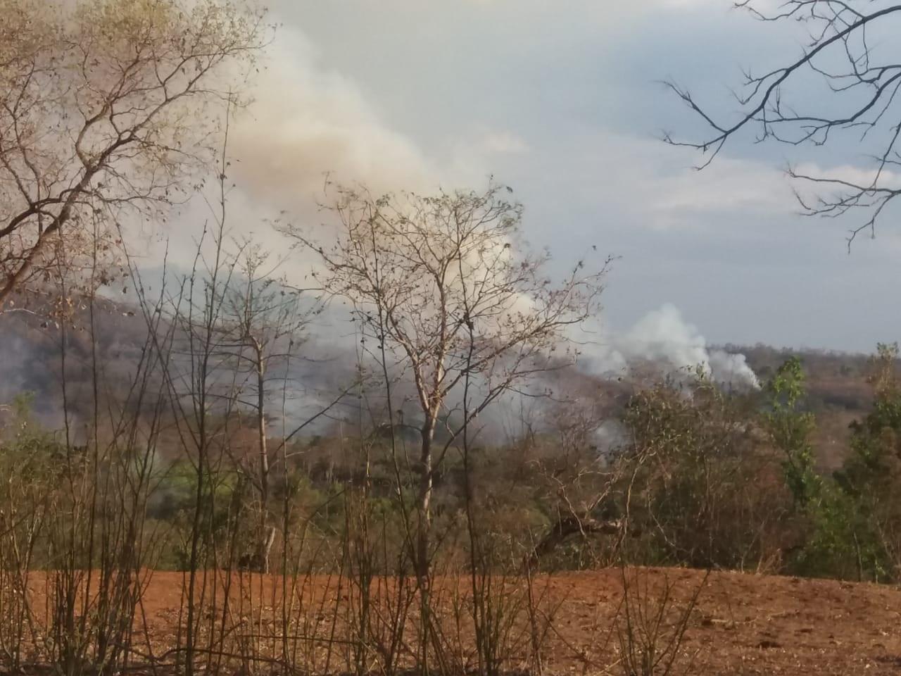 Máxima de 41ºC agrava incêndio que atinge dez fazendas