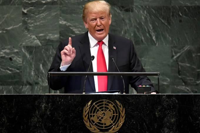 Irã semeia “caos, morte e destruição”, diz Trump na ONU