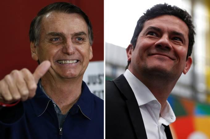 Moro chega ao Rio para discutir ministério com Bolsonaro
