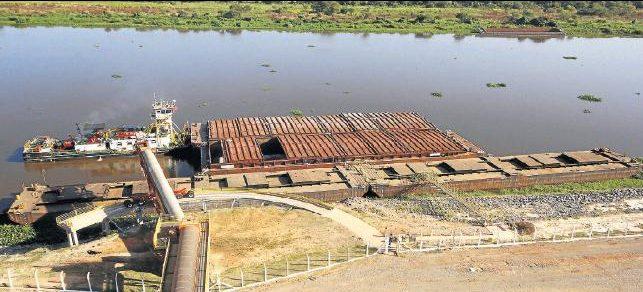 Seca pode impedir escoamento em portos de MS