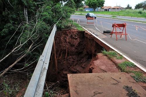 Pivô da Lama Asfáltica, obra de R$ 21 mi pode desmoronar