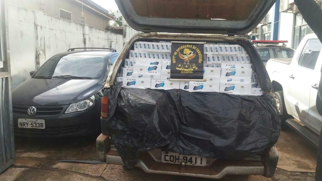 Carga de cigarros avaliada em R$ 100 mil é apreendida