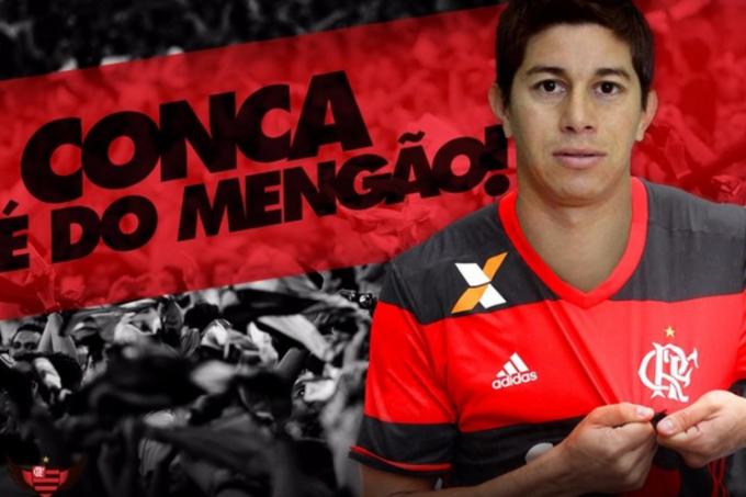 Flamengo contrata argentino Conca, ídolo do rival