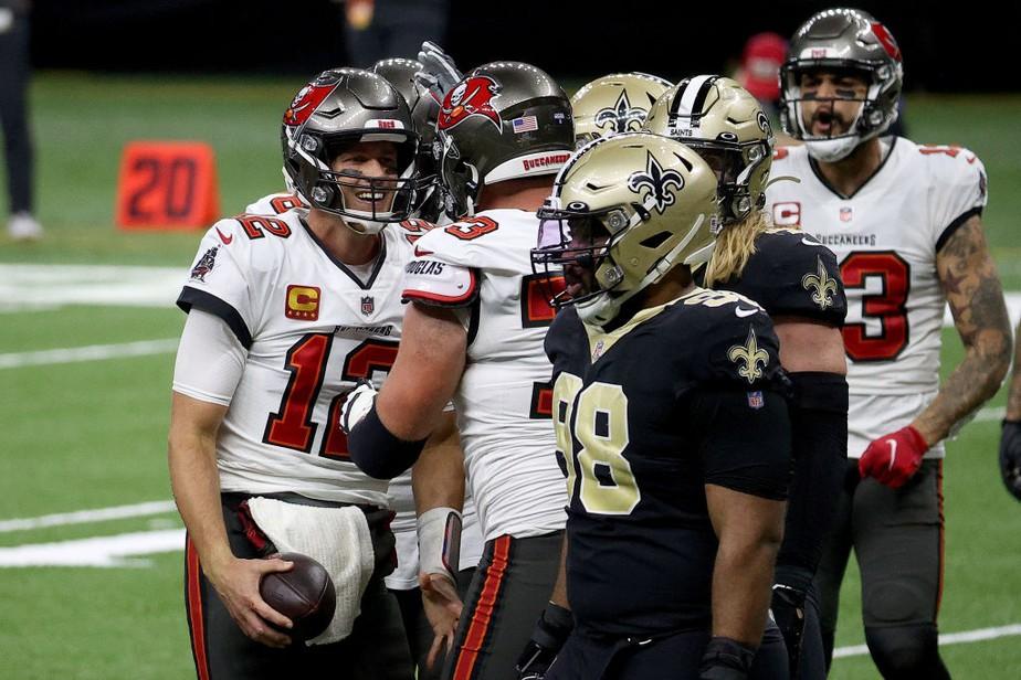 Tom Brady decide no fim, Buccaneers batem os Saints de Drew Brees e vão à final da NFC