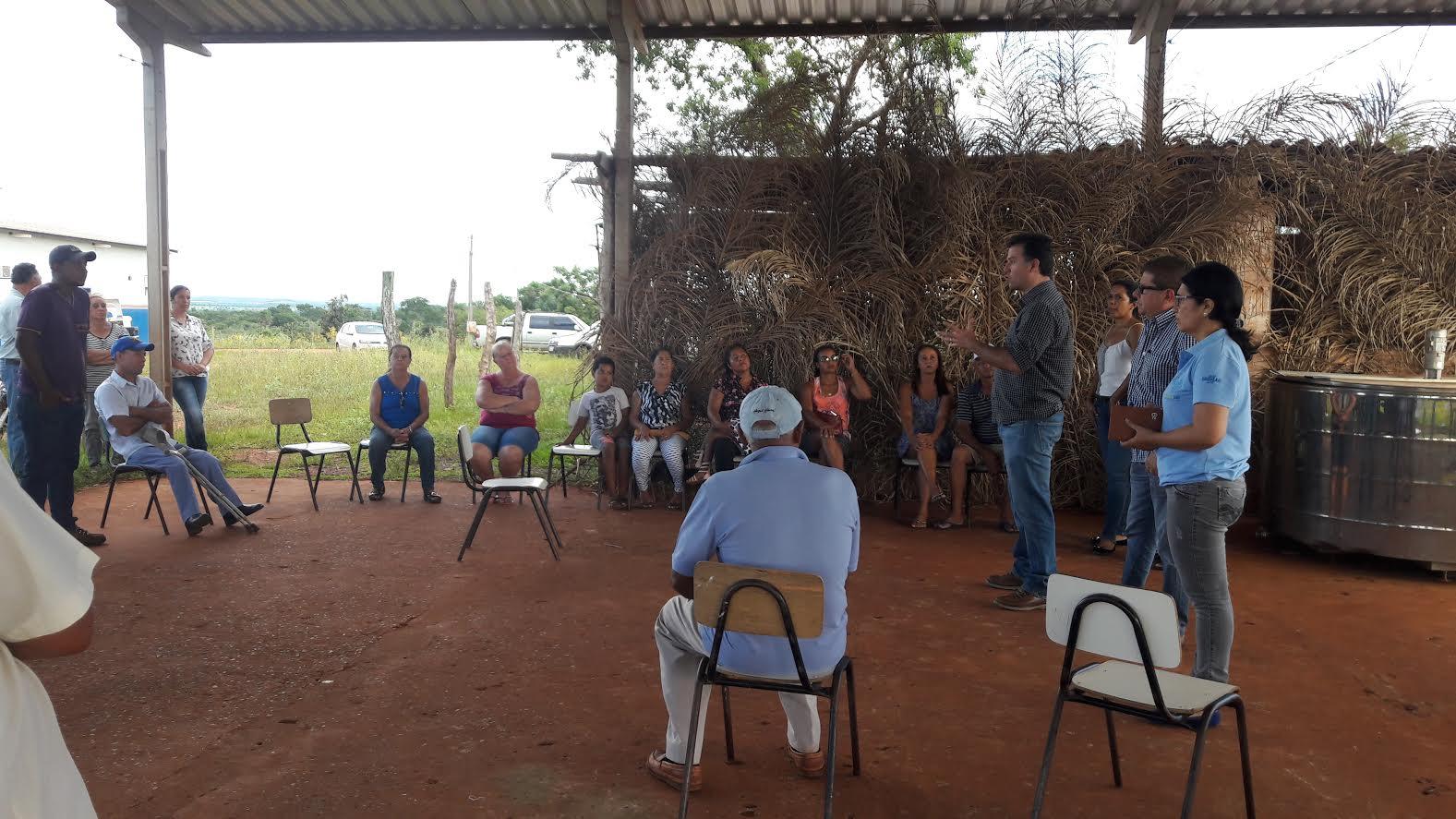 Guilherme visita assentamento Recanto do Rio Miranda