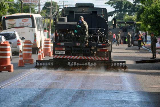 Exército reprova material usado em recapeamento