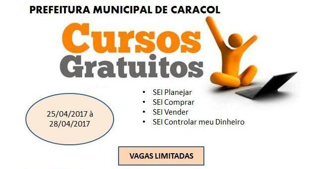 Prefeitura de Caracol oferece curso de qualificação profissional