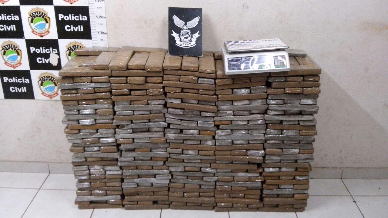 Polícia apreeende quase 400 kg de maconha na capital