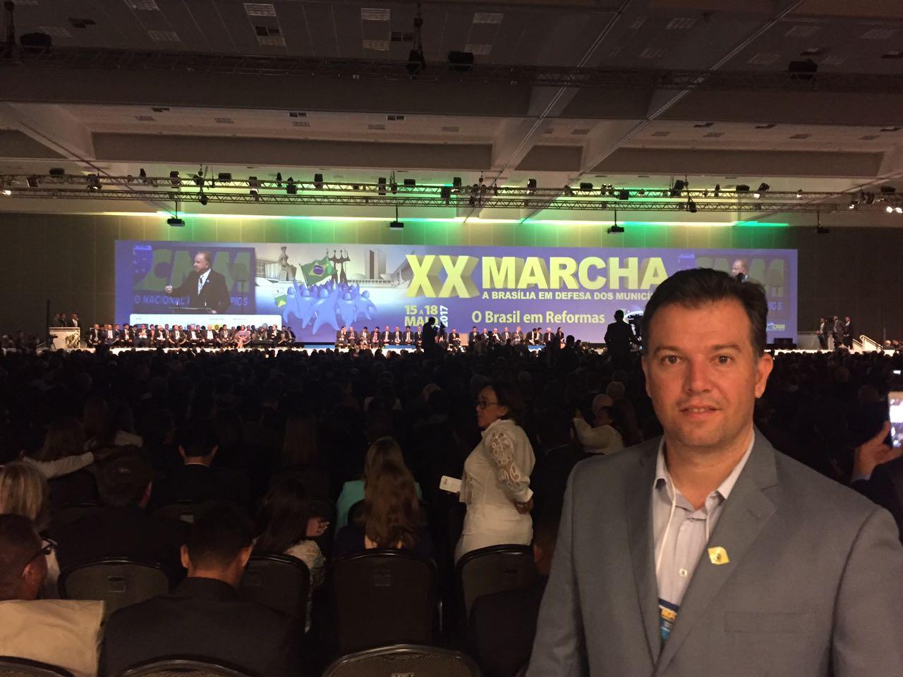 Guilherme Monteiro participa da XX Marcha a Brasília em Defesa dos Municípios