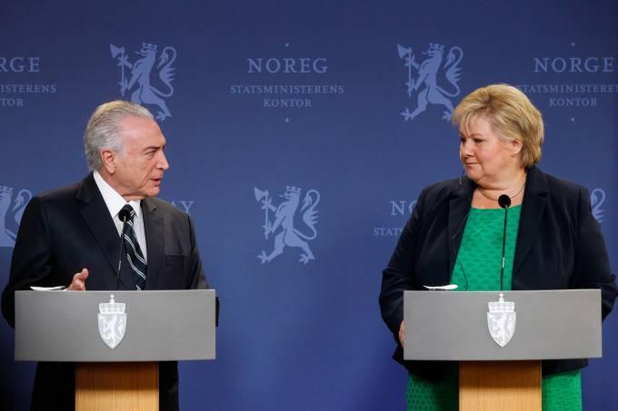 Premiê da Noruega cobra ‘limpeza’ de Temer