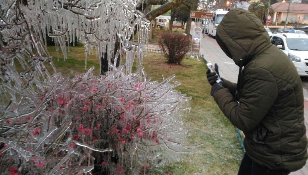 Sensação de frio na Serra de SC chega a -17°C
