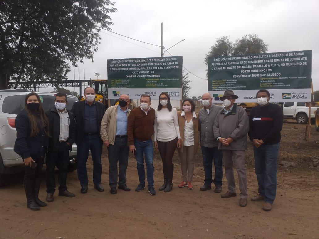 Porto Murtinho recebe o Deputado Vander Loubet para lançamento de obras de pavimentação