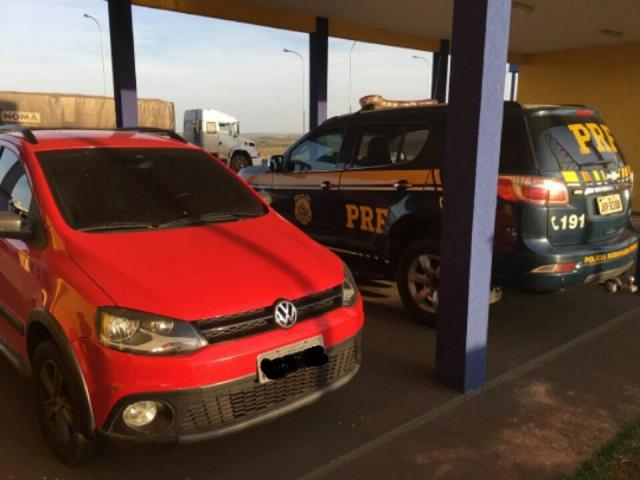Veículo que seria levado para o Paraguai é recuperado pela PRF