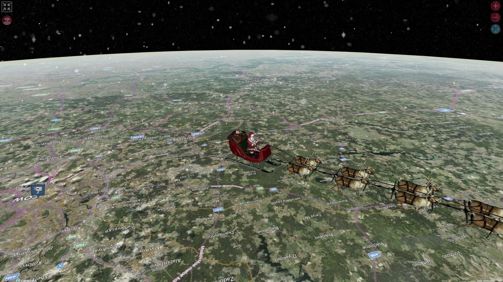 Site rastreia Papai Noel pelo mundo