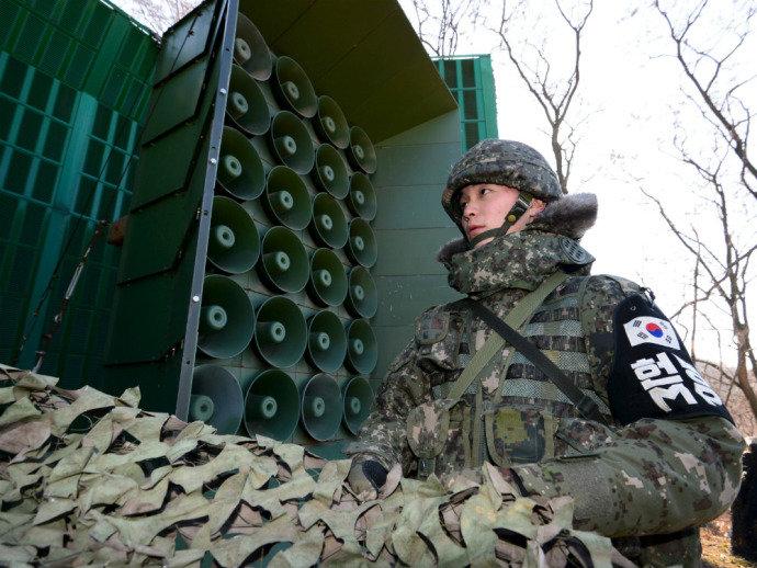 Coreia do Sul volta a fazer propaganda na fronteira com o Norte