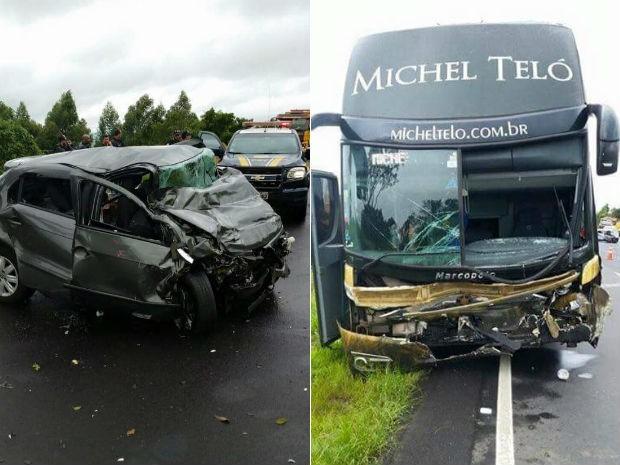 Acidente com ônibus de Michel Teló deixa 3 mortos