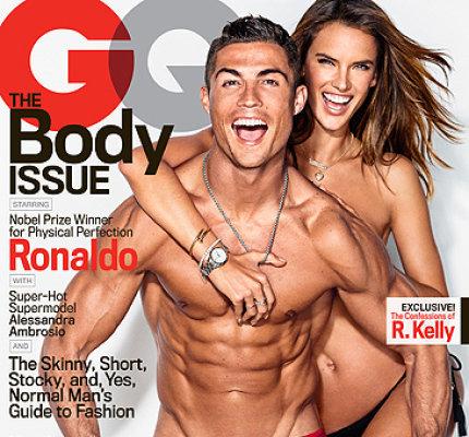 Cristiano Ronaldo faz ensaio com Alessandra Ambrósio e fala em jogar nos EUA