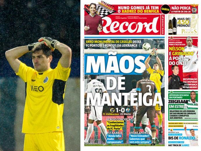 Vídeo: Casillas falha feio e imprensa portuguesa critica 'mãos de manteiga'