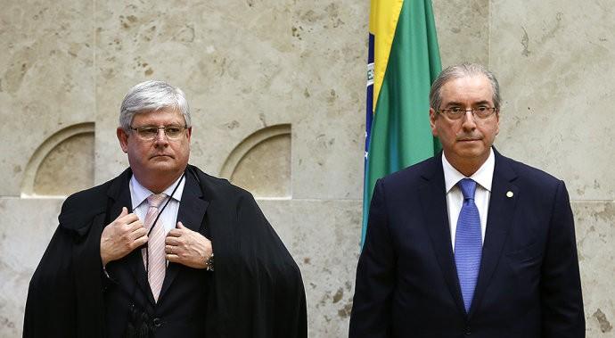 Ao lado de Cunha, Janot dispara: 'Não compactuamos com autoritarismo'