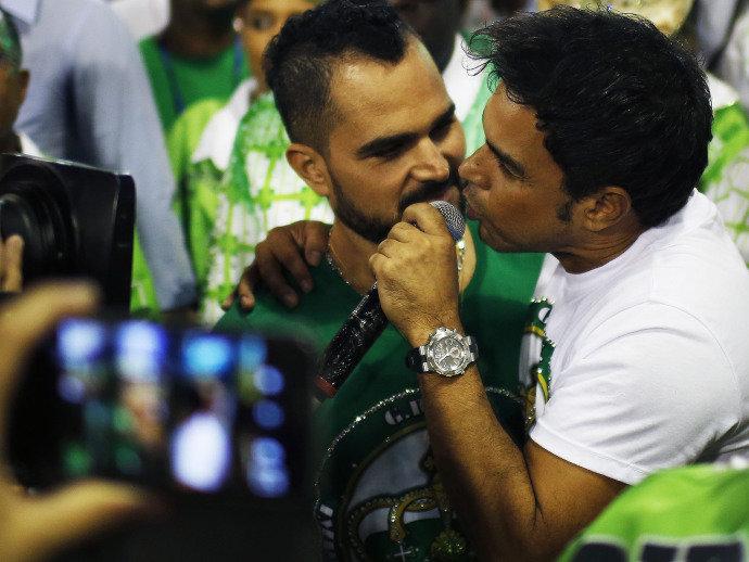 Depois de muito mistério, namorada de Zezé Di Camargo desfila pela Imperatriz Leopoldinense