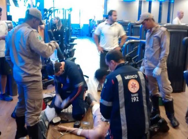 Aluno de academia em shopping passa mal e morre a caminho do posto de saúde