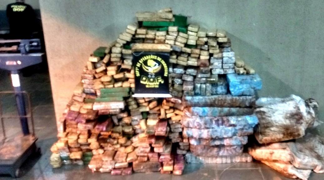 Em 40 dias, DOF apreende 11 toneladas de drogas