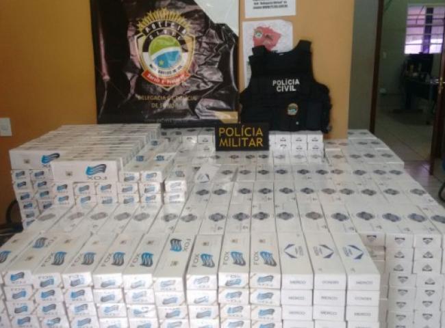 Após perseguição e fuga, ação conjunta prende contrabandistas de cigarros