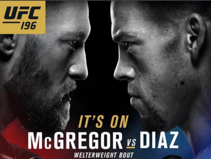 UFC anuncia Nate Díaz como substituto de Rafael dos Anjos contra McGregor