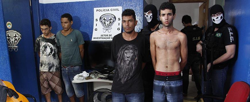 Quadrilha é presa após assalto seguido de cárcere