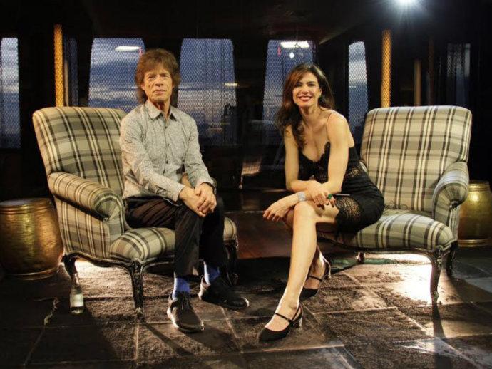 Mick Jagger deu entrevista a Luciana Gimenez