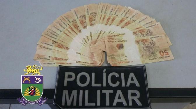 Polícia apreende 56 cédulas de cinquenta reais falsa em MS