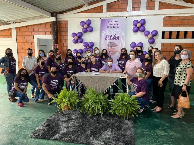 Assistência Social recebe Luciana Azambuja em roda de Conversa sobre ‘AGOSTO LILÁS’ em Bela Vista