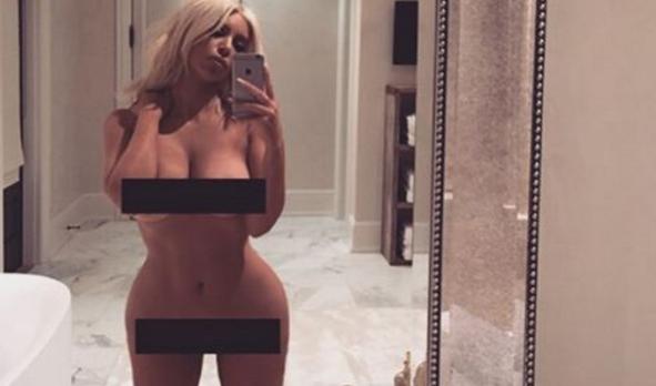 Kim Kardashian rebate críticas de famosos por foto nua