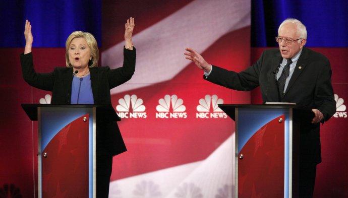 Em debate, Hillary e Sanders fazem de Trump o inimigo em comum