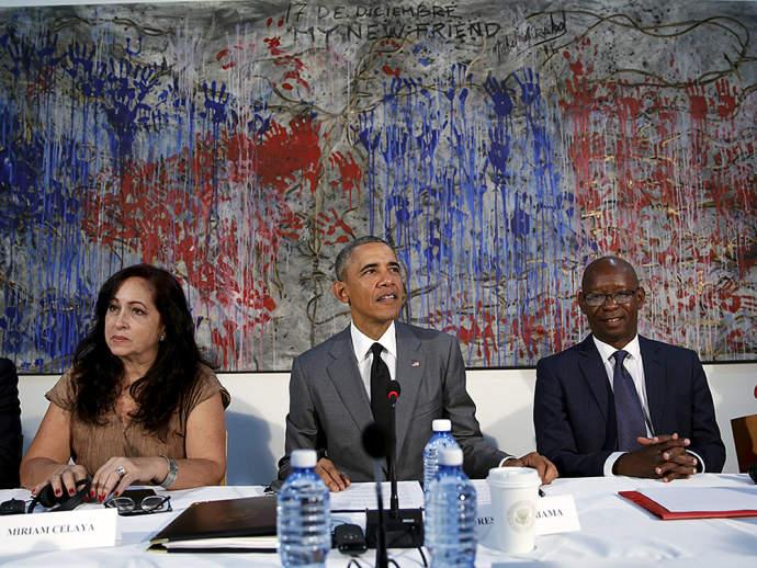 Obama se reúne com opositores em Cuba e exalta sua valentia