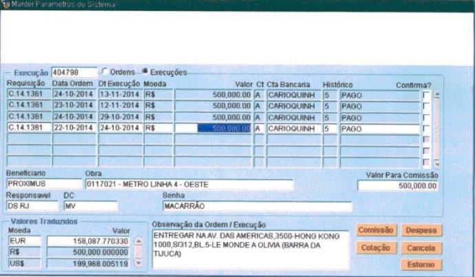 Planilhas da Odebrecht mostram propina na obra do metrô do Rio