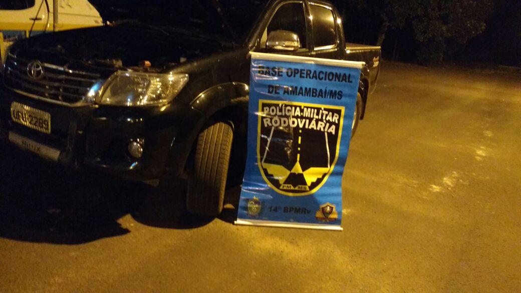 Caminhonete é recuperada a 3,5 mil quilômetros do local do roubo