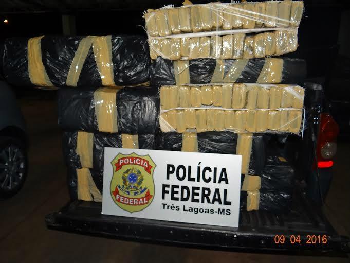 Polícia Federal de Três Lagoas apreende mais de 200 quilos de maconha