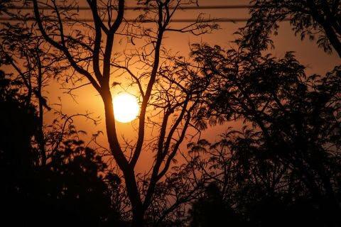 Domingo tem previsão de sol, tempo seco e calor de até 42ºC em MS