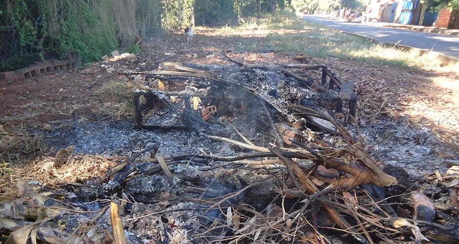 PMA autua homem por incêndio