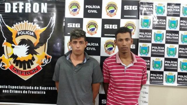 Dois são presos por roubo de camaro e outros cinco estão foragidos