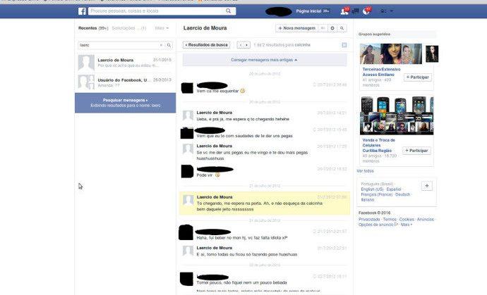 Polícia divulga conversa entre Laércio e vítima