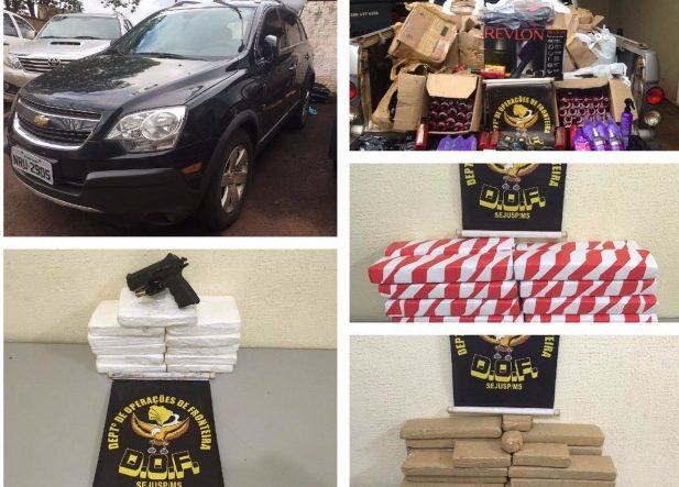 Operação polícia apreende drogas, recupera veículo e prende três por tráfico